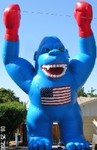 advertising inflatables - blue gorilla advertising inflatable